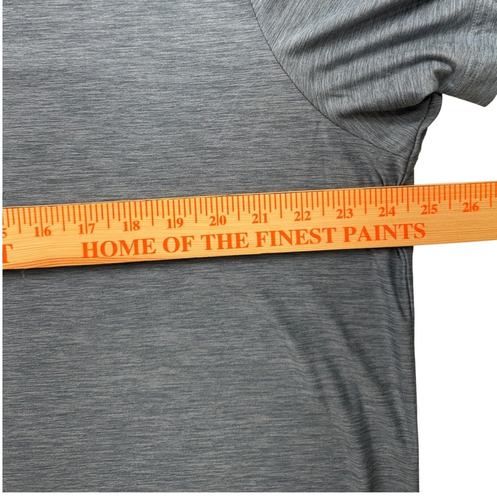 FLX Performance T-Shirt Mens XL Gray Heather Space Dye Stretch Gym Short Sleeve - Picture 6 of 8